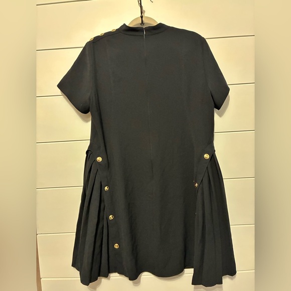 Karen Millen Military panel pleated black dress size 16 - Picture 11 of 11